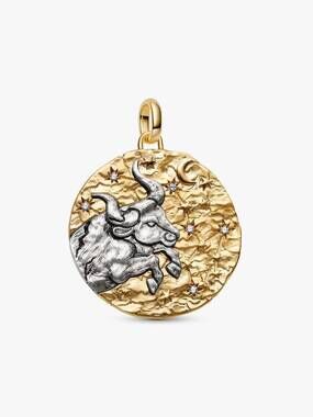 Pandora Taurus Zodiac Oversized Medallion Charm